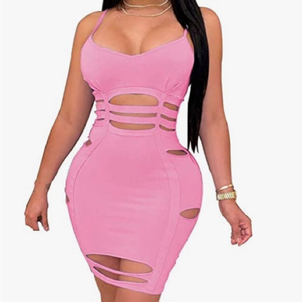 Pink Hollow out mini